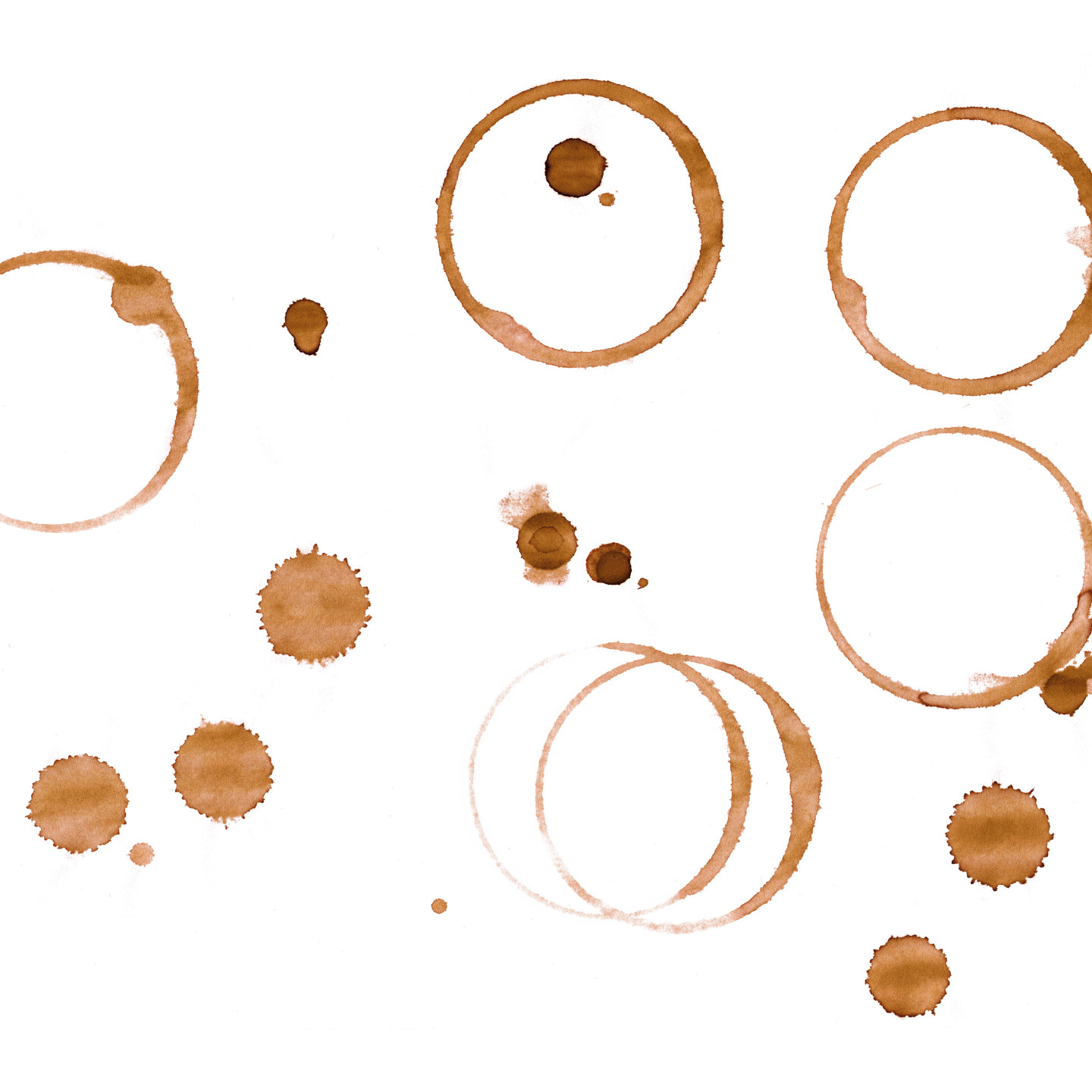 coffee stain rings isolated on white background 2022 09 27 17 18 39 utc